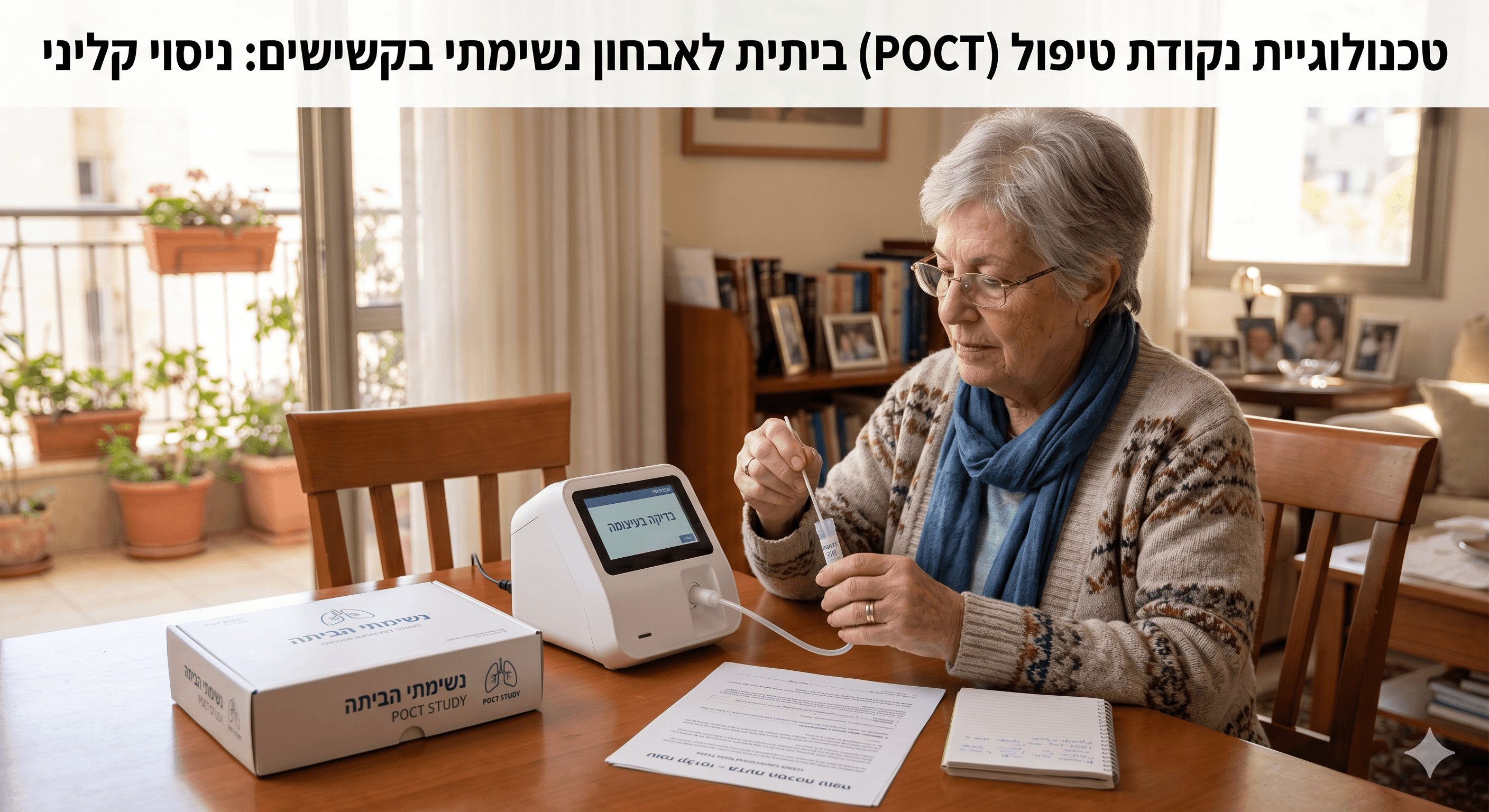 סבא מתקשה לנשום בבית — האם הבדיקה צריכה לבוא אליו, לא להפך?